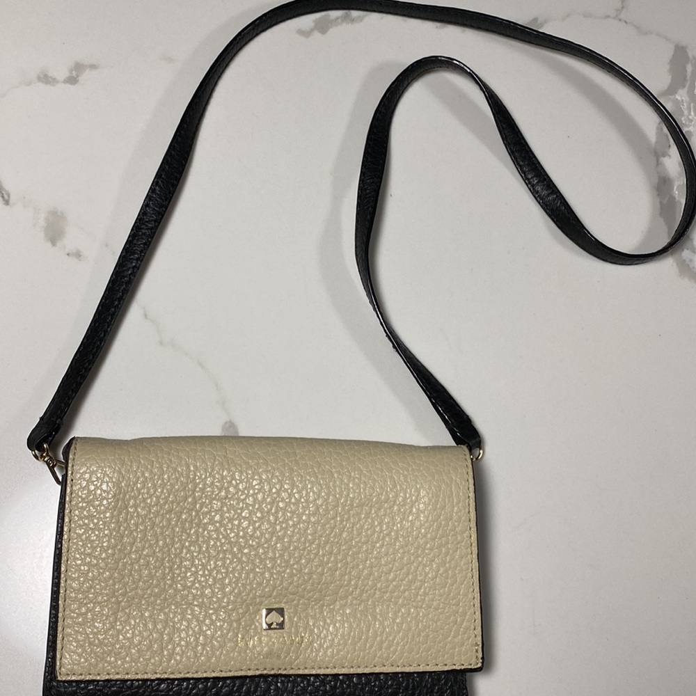 Kate Spade Crossbody - two tone, black & cream